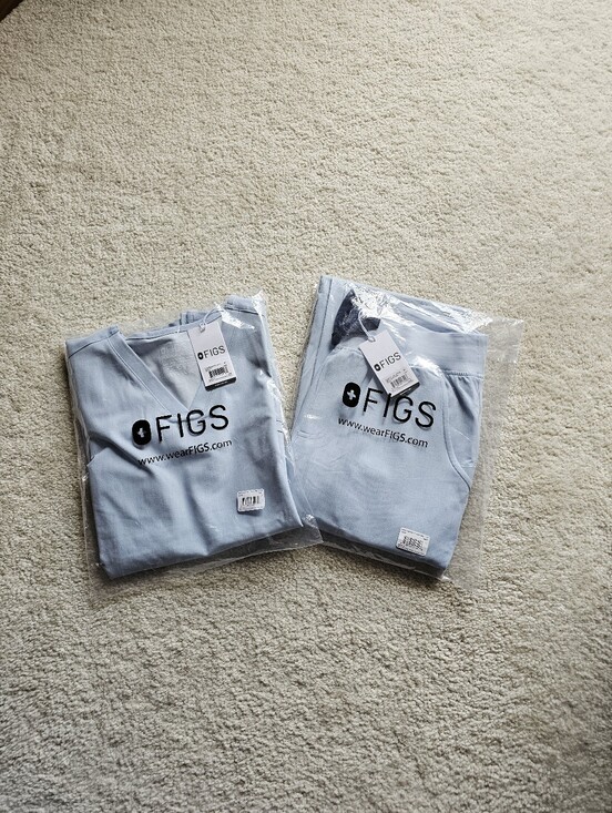 Figs Other - FIGS CHAMBRAY SCRUB SET.